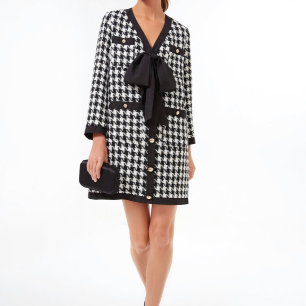 Coco Tweed Bow Dress by Pomander Place XS